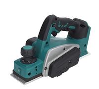 SIXRUN Raboteuse électrique sans Fil, 18V, évacuation Facile des Copeaux | Poignée souple, Indicateur de niveau de batterie, Interrupteur de commande manuel, Compatible avec les batteries au lithium