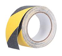 SIXRUN Ruban Adhésif Antidérapant à Haute Friction, Adhésif de Traction pour Marches Glissantes, PVC Durable de 5 Mètres de Long (jaune noir)