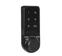 SIXRUN Serrure ran Tactile avec Mot de Passe, Serrure à Combinaison Intelligente ABS, Code de 1 à 16 Chiffres, Faux Code PIN, Accès à l'écran Tactile pour Tiroir, Armoire, Casier, Boîte