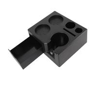 SIXRUN Station de Tassage de Café, Organisateur, Tiroir, Tapis | Support de comptoir à expresso, compatibilité porte-filtre de 51 à 54 mm, angle réglable et rangement des accessoires