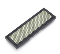 SIXRUN Tag de Nom de LED, Batterie 240mAh, Badge d'affichage Défilement Numérique en Plusieurs Caractères, Application Large pour les Stations, les Aéroports, Hôtels, Restaurants, Cafés, (WHITE)
