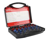 SIXRUN Thread Checker Box, Imperial Sizes Aluminum Case (36pc Set) | Identificateur de boulon d\'écrou de 36 pièces, jeu de jauges de filetage, stockage organisé, atelier de Garage, assemblage