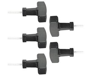 SIXRUN Tondeuse Corde de Traction 125cm Corde de Démarrage Durable | Matériau de haute qualité, ajustement universel pour les moteurs, poignée noire pour une meilleure adhérence