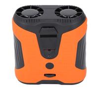 SIXRUN Ventilateur de Taille avec Batterie 10000mAh, Autonomie de 16 Heures | Deux sorties d\'air pour un flux d\'air puissant, matériau ABS, fonction lampe de poche, idéal pour les activités de plein