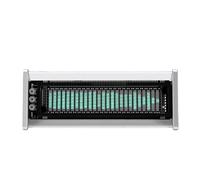 SIXRUN VFD Spectrum Analyzer, 25x15 Écran Vert Bluetooth 5.0 | Double entrée AUX 3,5 mm, plage de fréquences 80 Hz-16 kHz, télécommande, boîtier en aluminium CNC, décoration DJ Home Studio