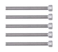 SIXRUN Vis à Tête Hexagonale, Acier Inoxydable A2-70, 5mm, pour (M6*55) | Résistant à la corrosion, Adapté au bricolage, Facile à nettoyer, Durable