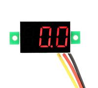 SIXRUN Voltmètre Numérique 0.36 Pouce Panneau LED | Conception à trois fils, mesure DC 0-100 V, affichage clair, compact