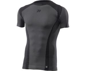 Sixs TS1 V2 4-Season, chemise fonctionnelle manches courtes unis M/L Noir/Gris Noir/Gris