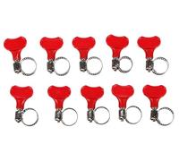SIXTOL MECHANIC CONNECT 10-16mm | Lot de 10 colliers de serrage avec papillon | Acier inoxydable | Montage sans outil