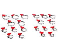 SIXTOL MECHANIC CONNECT SET 20 | Lot de 20 colliers de serrage à oreilles 10-44 mm en acier inox avec vis papillon | Montage sans outil