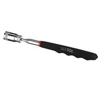 SIXTOL Mechanic Pick UP 1 | Ramasse-métaux télescopique magnétique avec LED | Portée 200-820 mm | Outil d’Atelier en Acier
