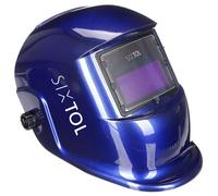 SIXTOL WELDING MASK 3 | Masque de soudage automatique bleu | Filtre assombrissant réglable | Protection visage et yeux