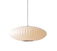 SixYi Lustre Lanterne Ronde à Cocon Plat, Lampe à Suspension de Restaurant Style Japonais, Éclairage à Tête Unique avec Soucoupe à Bulles, Plafonnier E27
