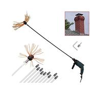 Siyan Kit De Ramonage De 10 M, Brosse De Cheminée, Kit De Ramonage Et Bûches De Nettoyage De Cheminée, Outils De Cheminée avec 10 Tiges Flexibles(10 m)