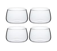 Sizikato Lot de 4 tasses à dessert en verre transparent, 170 ml, bol à crème pâtissière, tasse à pudding, passe au four
