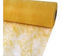 Sizoflor ® Chemin de Table Original en Soie de Fibres de Soie 30 cm / 300 mm - Couleur : Jaune 25 m