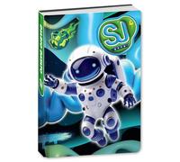 SJ GANG STYLE JAM GANG Agenda scolaire daté 10 mois pour enfants, 14 x 20,6 cm, couverture rembourrée astronaute, marque-page intégré et autocollants inclus