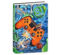 SJ GANG STYLE JAM GANG Agenda scolaire daté 10 mois pour enfants, 14 x 20,6 cm, couverture rembourrée, marque-page intégré et autocollants inclus