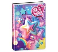 SJ GANG STYLE JAM GANG Agenda scolaire daté 10 mois pour filles, 14 x 20,6 cm, couverture rembourrée étoiles, marque-page intégré et autocollants inclus