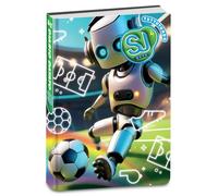 SJ GANG STYLE JAM GANG Agenda scolaire primaire daté 10 mois, thème robot, couverture brillante rembourrée, coins arrondis, jeux et contenu à l'intérieur, enfant