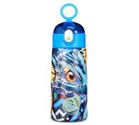 SJ GANG STYLE JAM GANG Gourde isotherme, multicolore, 460 ml, en acier inoxydable, sans BPA, étanchéité, maintien de la température 12 h 24 h, réutilisable, enfant, garçon, école, sport