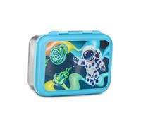 SJ GANG STYLE JAM GANG Porte-goûter, vert, 850 ml, séparateur intérieur pour collations, facile à ouvrir, résistant à la chaleur, passe au lave-vaisselle, pour enfants, école, voyage, loisirs
