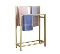 SJASD Porte-Serviettes sur Pied Salle de Bains,2 Bras Porte-Serviette Autoportant,Support pour Serviettes Portant pour vêtements,Accessoires de Salle de Bain