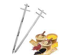 SJASD Sonde D'éChantillonnage De Grains, éChantillonneur De Grains,Tube Rotatif Double Couche pour Une Mesure PréCise du Riz Et du MaïS,Φ32mm,1m/39.4in