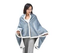 SJTJSPX Châle D'Épaule Châle de Couverture Chauffante Couverture Plaid en Peluche Multifonction Couverture D'Épaule de Cou Coussin Hiver Cape Poncho Chaud Sweat Voiture Canapé Lit Voyage Bureau