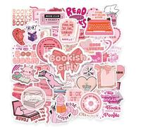 SJUIEO 60 pièces autocollants de signet rose autocollants de livre autocollants de lecture cadeaux pour adultes pour les femmes filles amoureux de la lecture