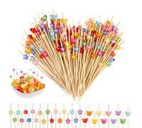 SJUNJIE 300 Pièces Pique Aperitif Pique Brochette Pic Aperitif | Brochette Aperitif Pique Brochette Aperitif pour Décorations Fingerfood Sandwichs Hamburgers Fruits Collations