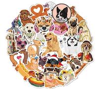 SJUNJIE 80 Pcs Graffiti Vinyle Autocollants Animaux Stickers Chiens Cadeaux pour Filles pour Ordinateur Journal Album Calendriers ScrapbookingValise Bagages Vélo Skateboard