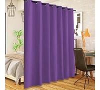 SK Studio Rideau Occultant Thermiques Isolant Anti Chaleur Tenture Opaque à Oeillets, Anti Froid Rideaux Décoratifs pour Salon Chambre Rideau Séparation de Pièce, 1 pièce, Violet foncé, 132x183cm