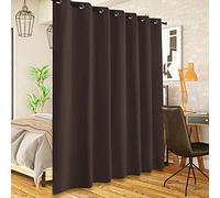 SK Studio Rideau Occultant Thermiques Isolant Anti Chaleur Tenture Opaque à Oeillets, Anti Froid Rideaux Décoratifs pour Salon Chambre Rideau Séparation de Pièce, 1 pièce, Brun, 152x244cm