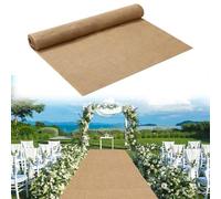 SK Studio Tapis de Mariage, 1 x 10 m Tapis de Passage en Toile de Jute pour Fête église Mariage Cérémonie