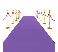 SK Studio Tapis de Passage Tapis de Piste d'Épaisseur avec 1 Bande de Tapis pour Mariage Noël Thanksgiving Accessoires de Plein Air, Tapis de Couloir Fête Mariage, Pourpre, 1 x 10 m