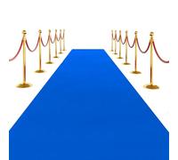 SK Studio Tapis de Passage Tapis de Piste d'Épaisseur avec 1 Bande de Tapis pour Mariage Noël Thanksgiving Accessoires de Plein Air, Tapis de Couloir Fête Mariage, Bleu foncé, 1 x 10 m