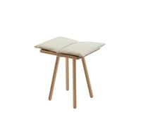 Fritz Hansen Tabouret Georg Lin. chêne non traité. in oussin en lin