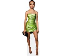 Skai Jackson (Green Dress) Silhouette en Carton Taille Mini