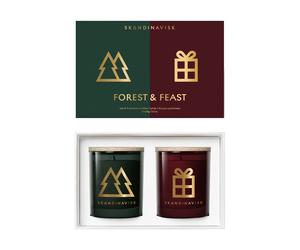 Skandinavisk Forest & Feast coffret de bougies parfumées. 2 pièces 65 g