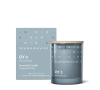 Skandinavisk ØY 'Île' Mini Bougie Parfumée. Notes parfumées: Fleur de Pommier Sauvage, Églantier, Mousses Aquatiques et Feuilles Vertes. 65 g.