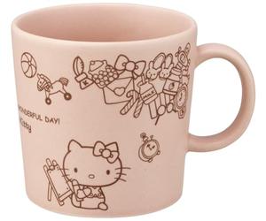 Skater CHMG30-A Mino Ware Mug, 9.4 FL oz (290 ML), Ceramic, Soup Cup, Hello Kitty Sanrio