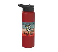 Skater girl skateboarding trick skate trick énergie Stainless Steel Insulated Water Bottle