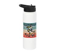 Skater girl skateboarding trick skate trick énergie Stainless Steel Insulated Water Bottle