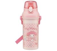 Skater PSB5SANAG Gourde en plastique pour enfant, 480 ml, fermeture à pression, antibactérienne, légère, traitement antibactérien, fabriquée au Japon, Sanrio My Melody Big
