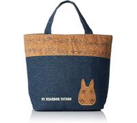 Skater Sac à main pour déjeuner Bento 33×25cm, Studio Ghibli Mon voisin Totoro, Denim bleu et liège, avec isolation thermique, Import Japonais KBCO2