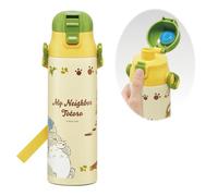 Skater SDC6N-A Bouteille d'eau en acier inoxydable pour enfants, boisson directe, 580 ml, My Neighbor Totoro, Cat Bass, Sanrio, adaptée aux enfants, légère, isolation du froid, bouteille de sport