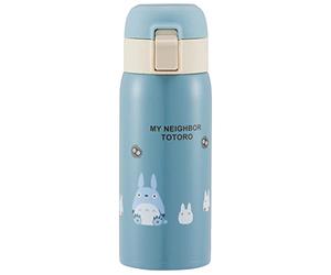 Skater STOT3-A Bouteille en acier inoxydable avec rétention de chaleur et de froid 350 ml Ouverture One-Touch Open Mon voisin Totoro