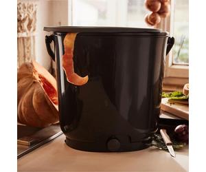 Skaza Bokashi, ensemble essentiel pour le compostage des déchets organiques en cuisine (2 x 15,3 litres) + base – Poubelle de compostage pour la cuisine et le jardin, fabriquée en plastique recyclé –