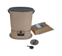 Skaza Composteur Bokashi Essential 15,3L +1Kg Brain+Base-Capuccino